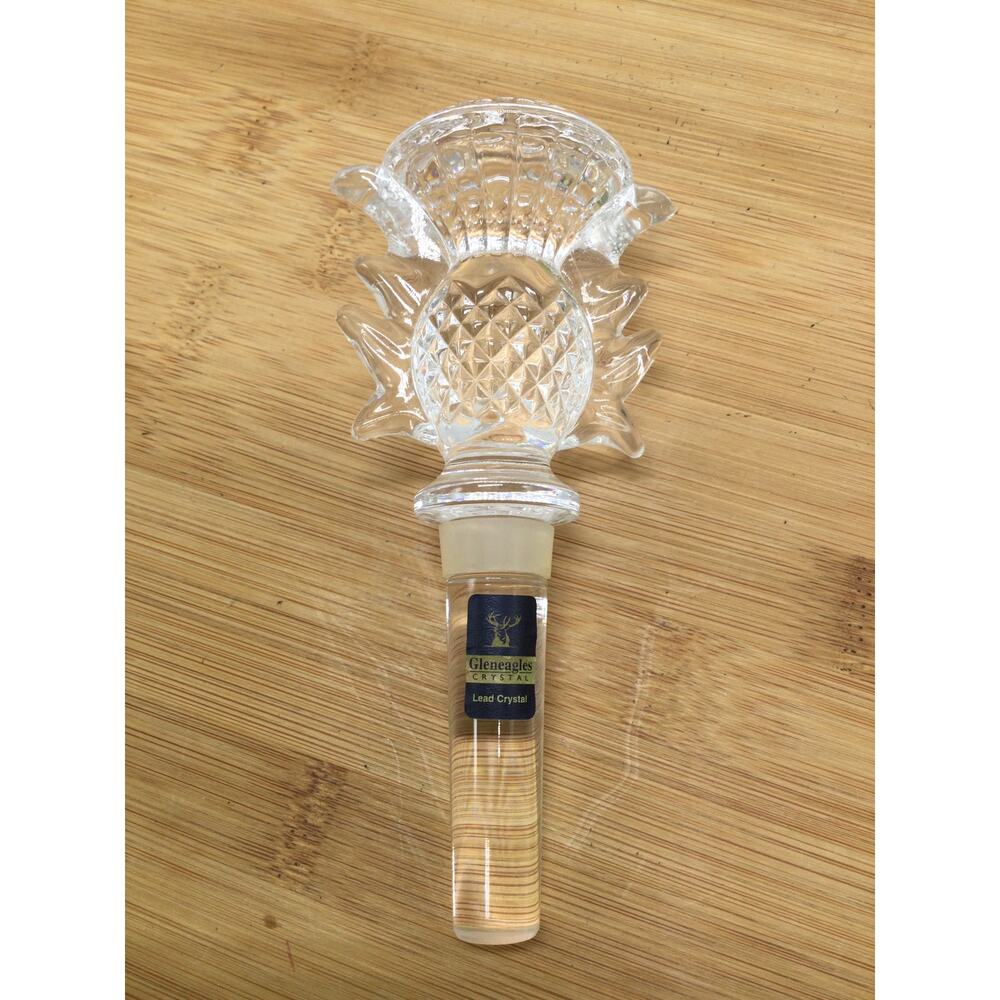 Gleneagles Lead Crystal pineapple style bottle stopper